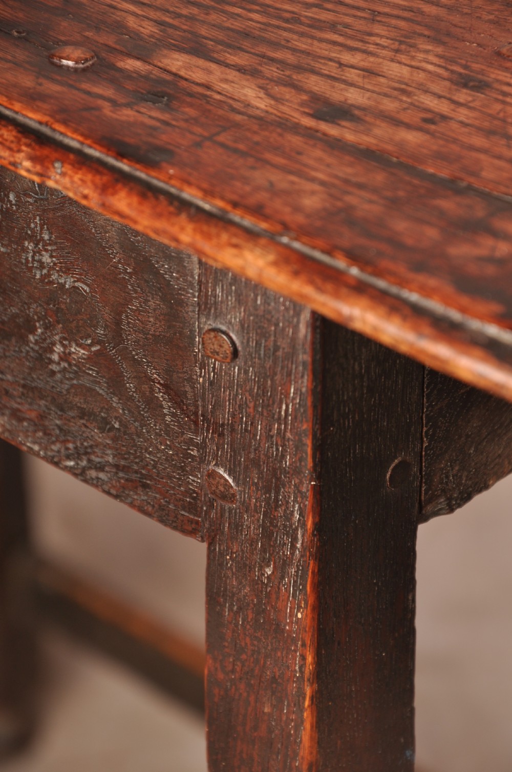 Rare 17th Century Oak Centre Table View XI