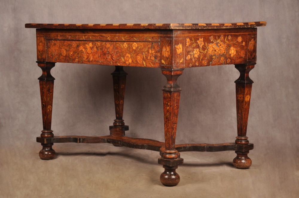 A Magnificent 17th Century Dutch Marquetry Centre Table 