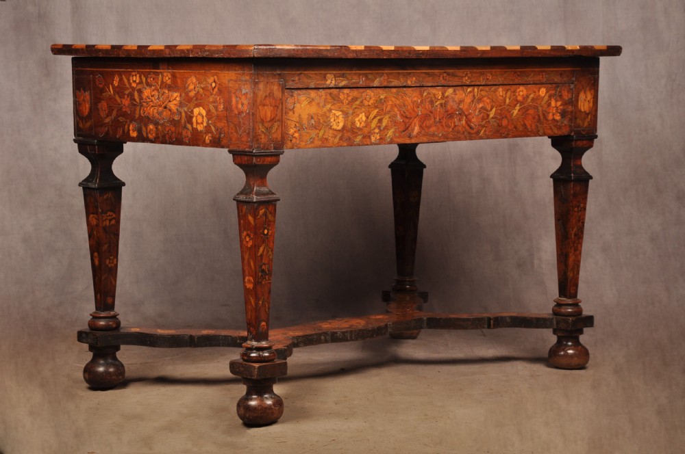A Magnificent 17th Century Dutch Marquetry Centre Table  View III