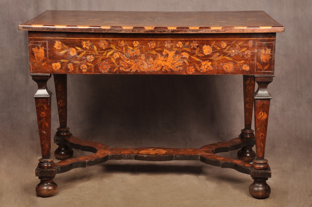 A Magnificent 17th Century Dutch Marquetry Centre Table  View V