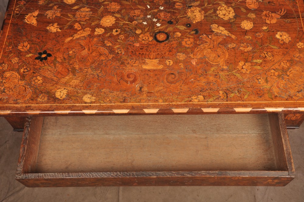 A Magnificent 17th Century Dutch Marquetry Centre Table  View XV