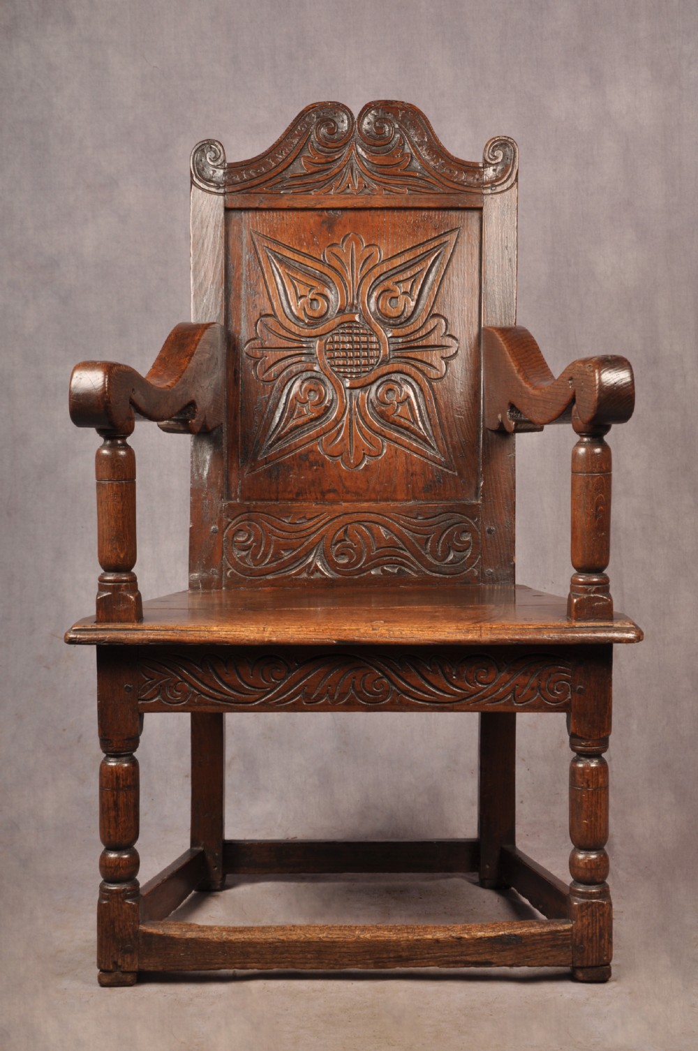 17th Century Oak Wainscot Chair View II