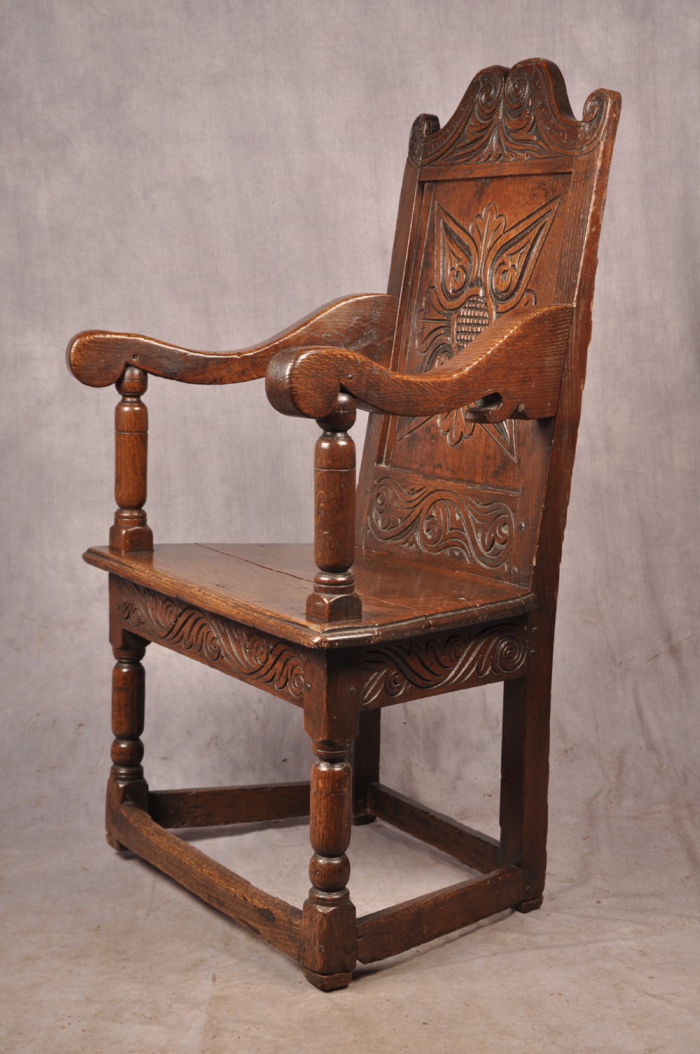 17th Century Oak Wainscot Chair View IV