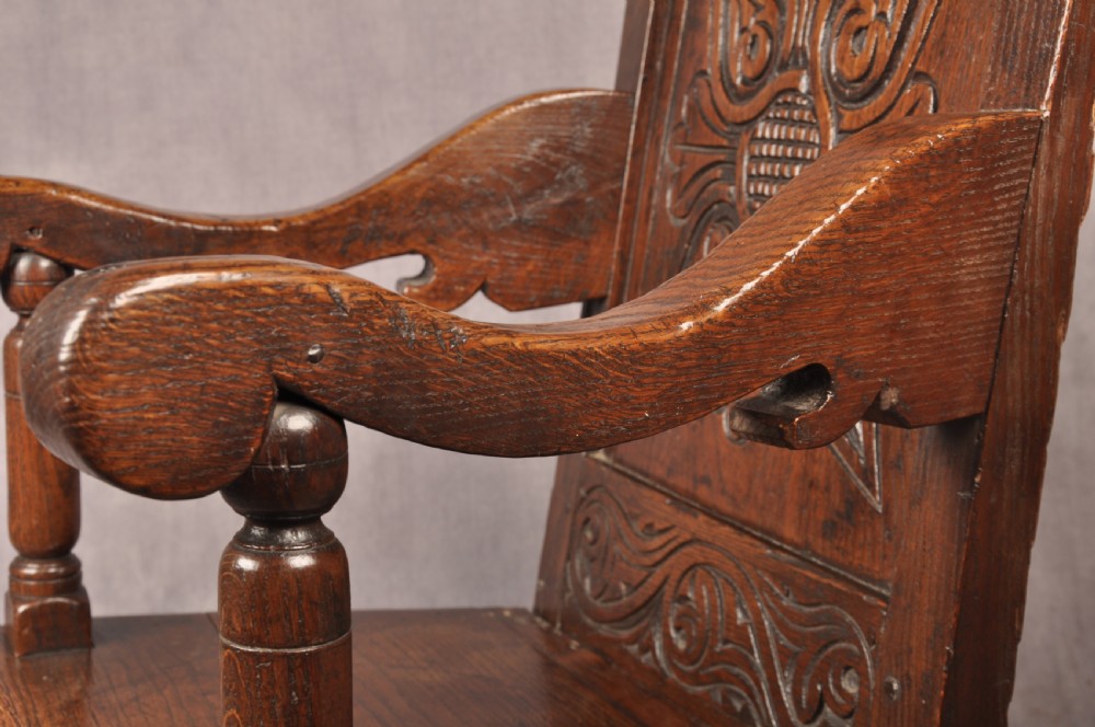 17th Century Oak Wainscot Chair View VI