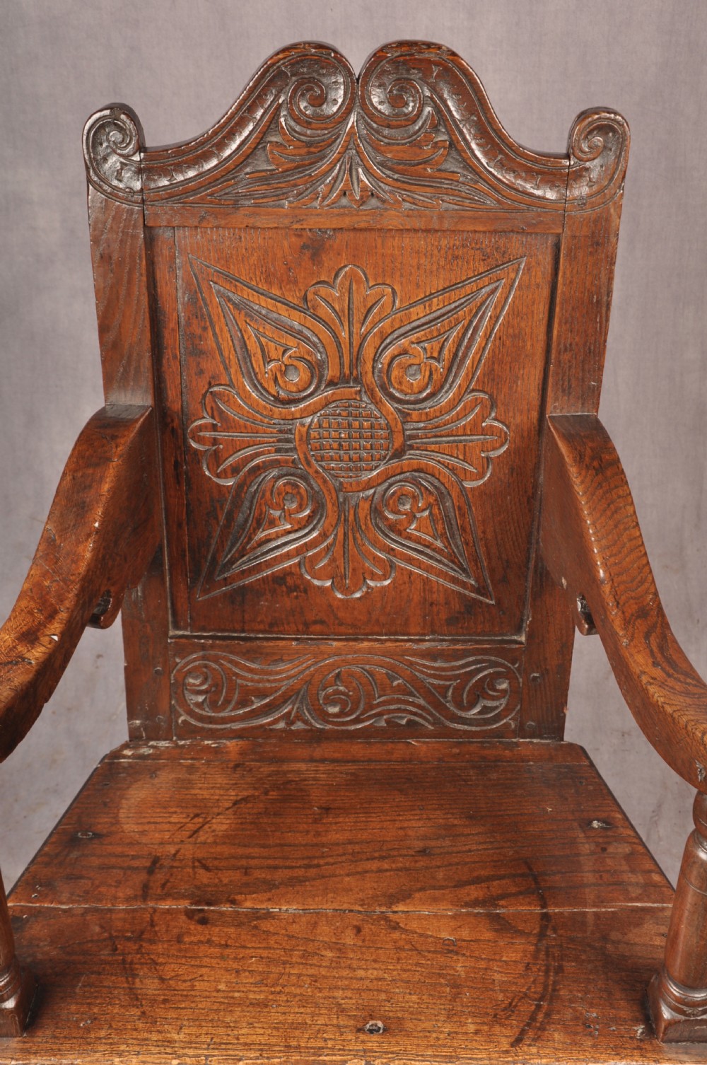 17th Century Oak Wainscot Chair View VII