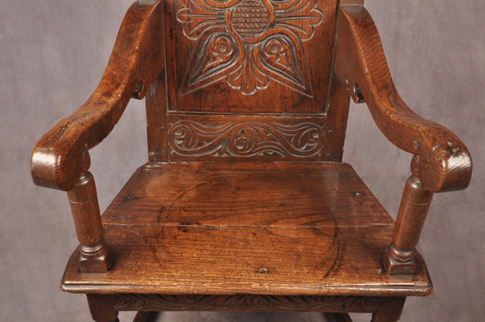 17th Century Oak Wainscot Chair View VIII