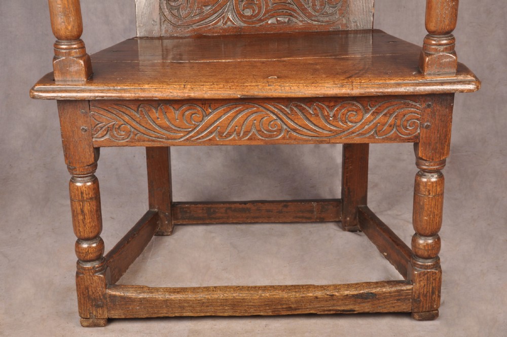 17th Century Oak Wainscot Chair View IX