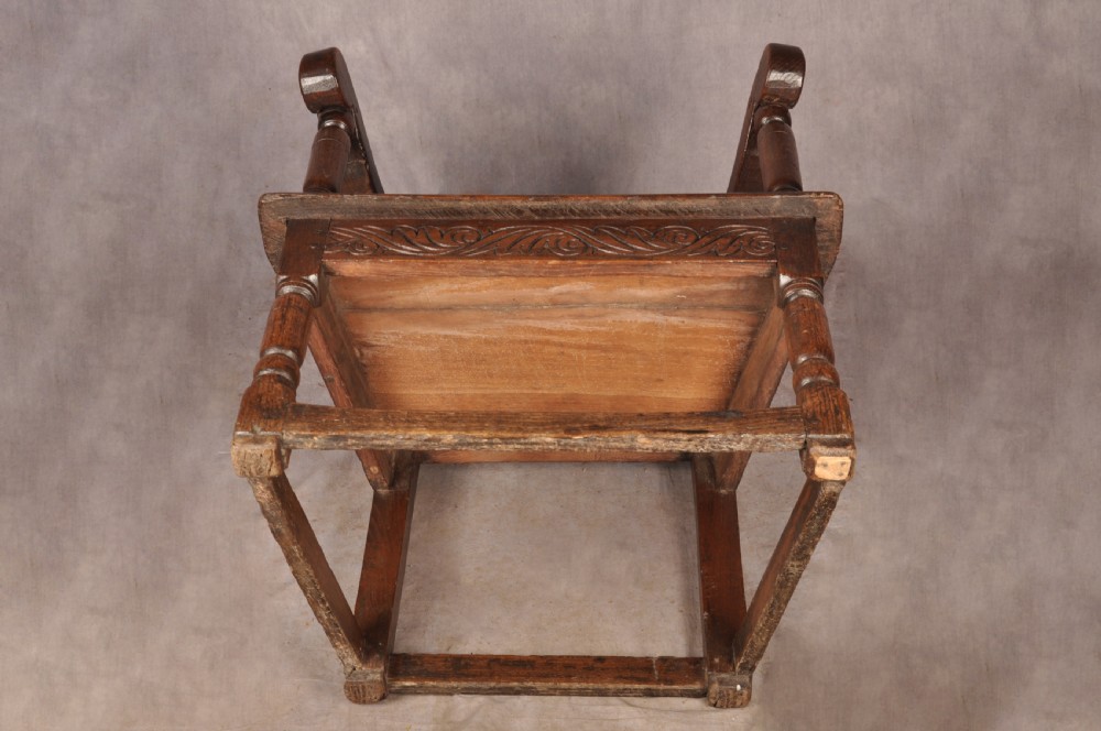 17th Century Oak Wainscot Chair View XI