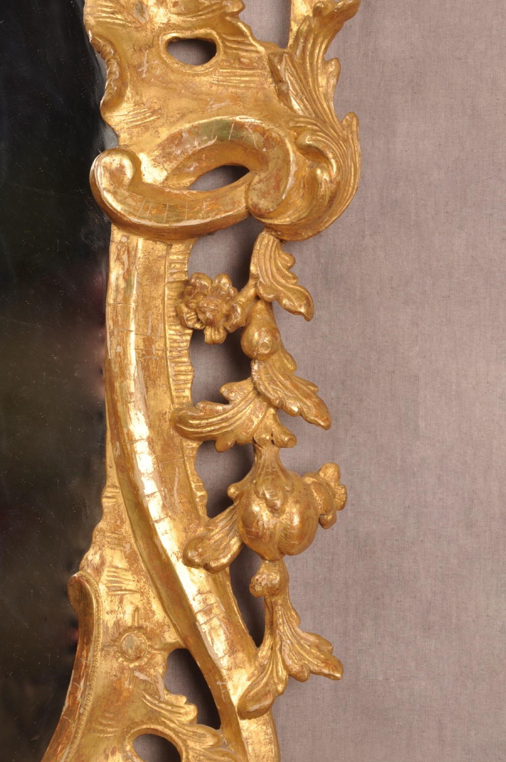 18th Century Chippendale Rococo Giltwood Mirror  View III