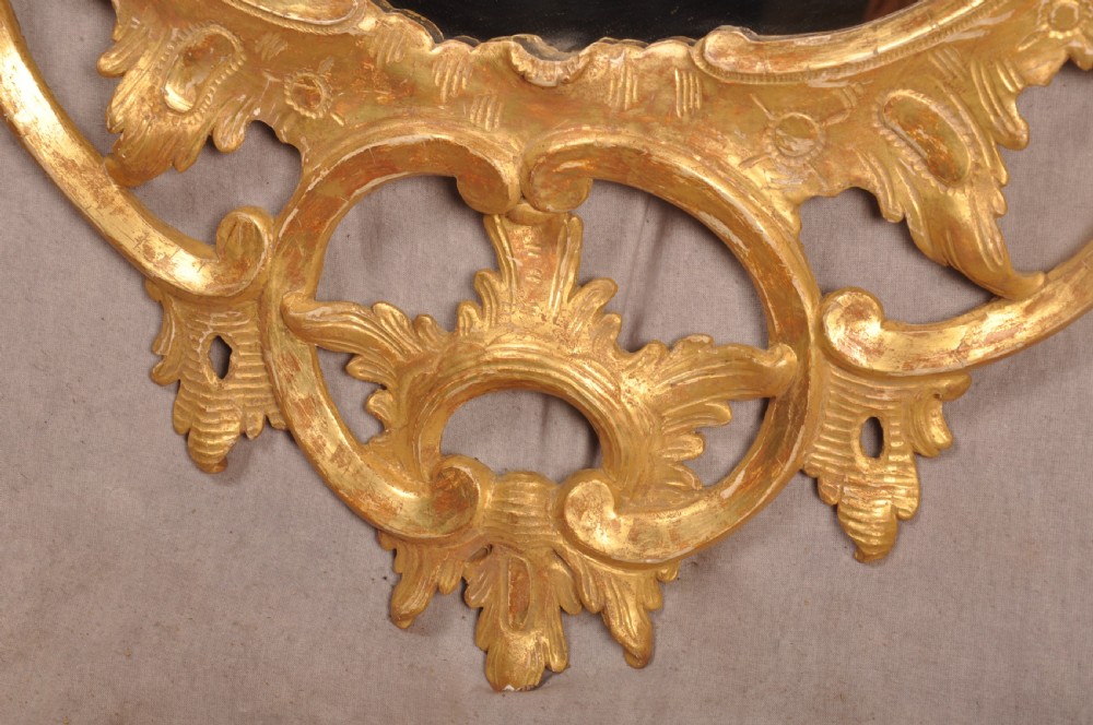18th Century Chippendale Rococo Giltwood Mirror  View V