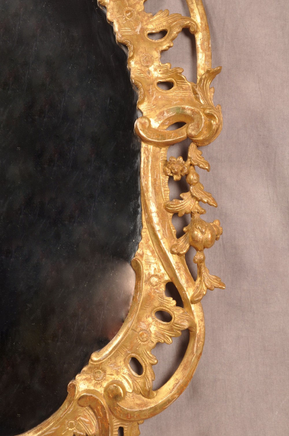 18th Century Chippendale Rococo Giltwood Mirror  View VII