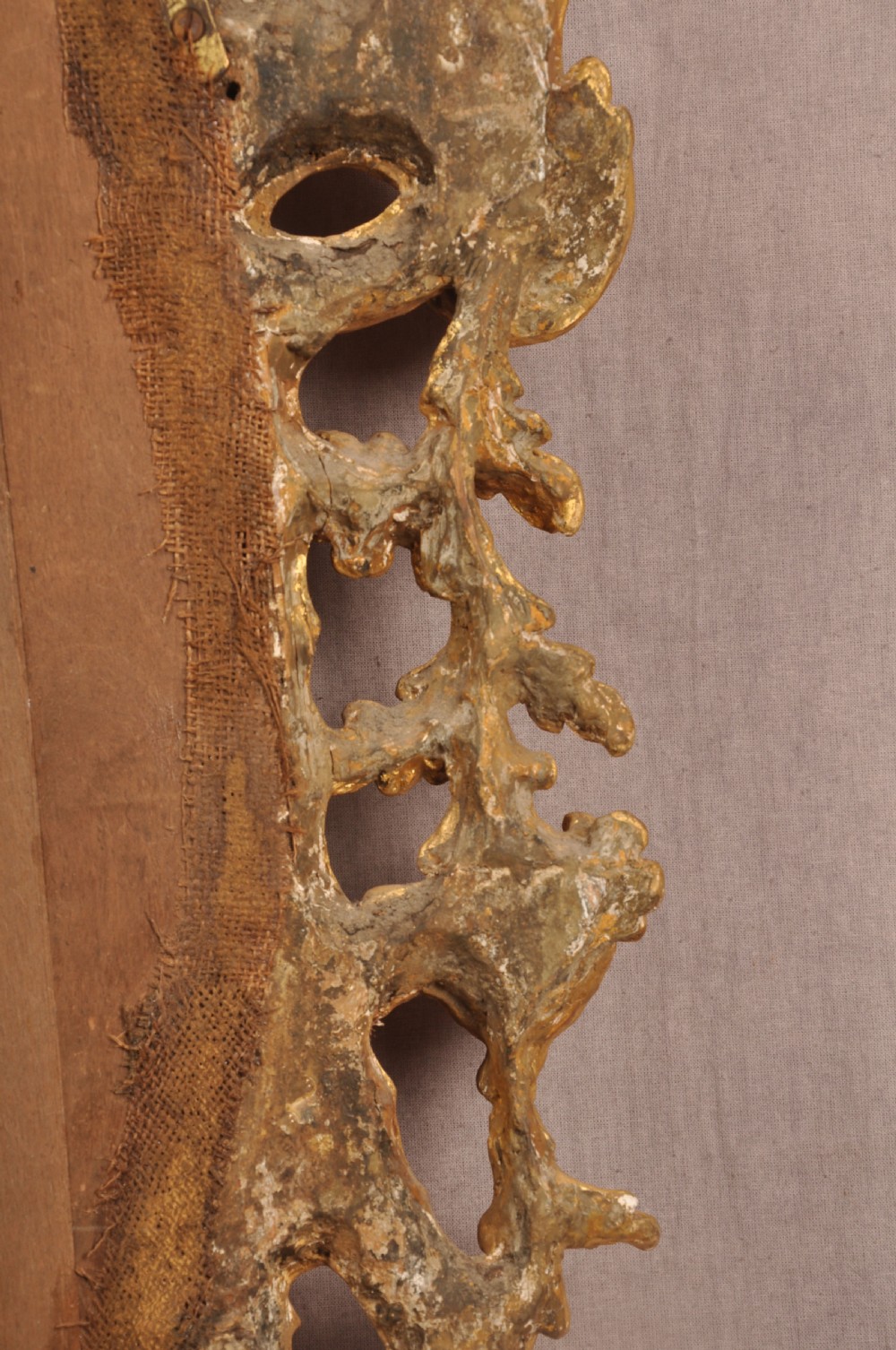 18th Century Chippendale Rococo Giltwood Mirror  View IX
