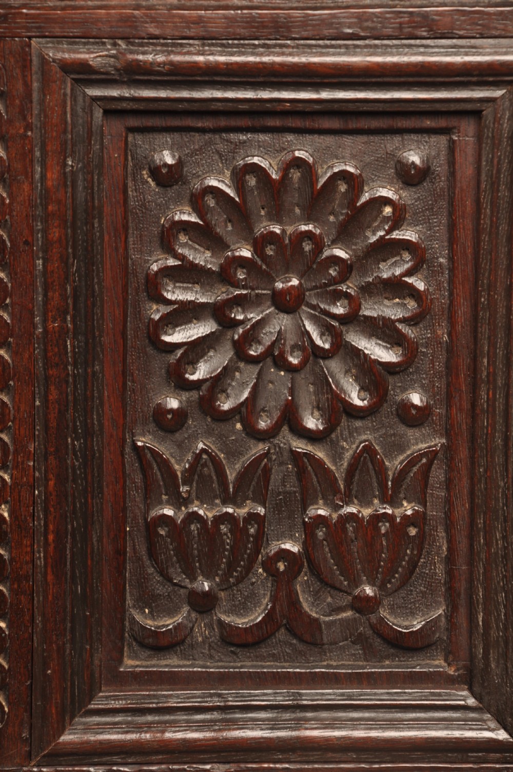 17th Century Oak Lancashire Coffer View V