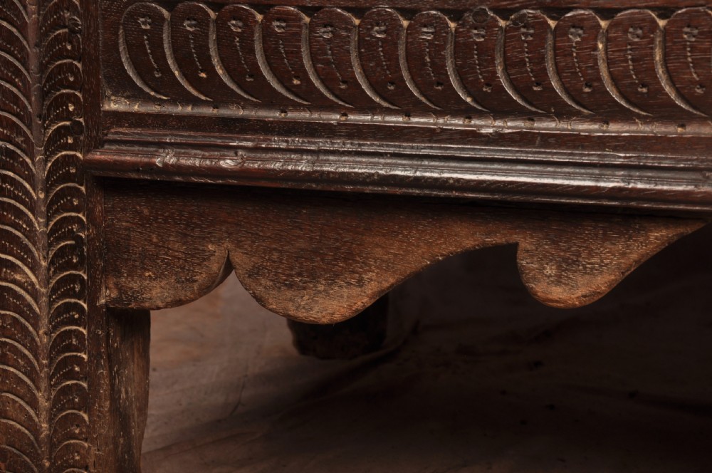 17th Century Oak Lancashire Coffer View VIII