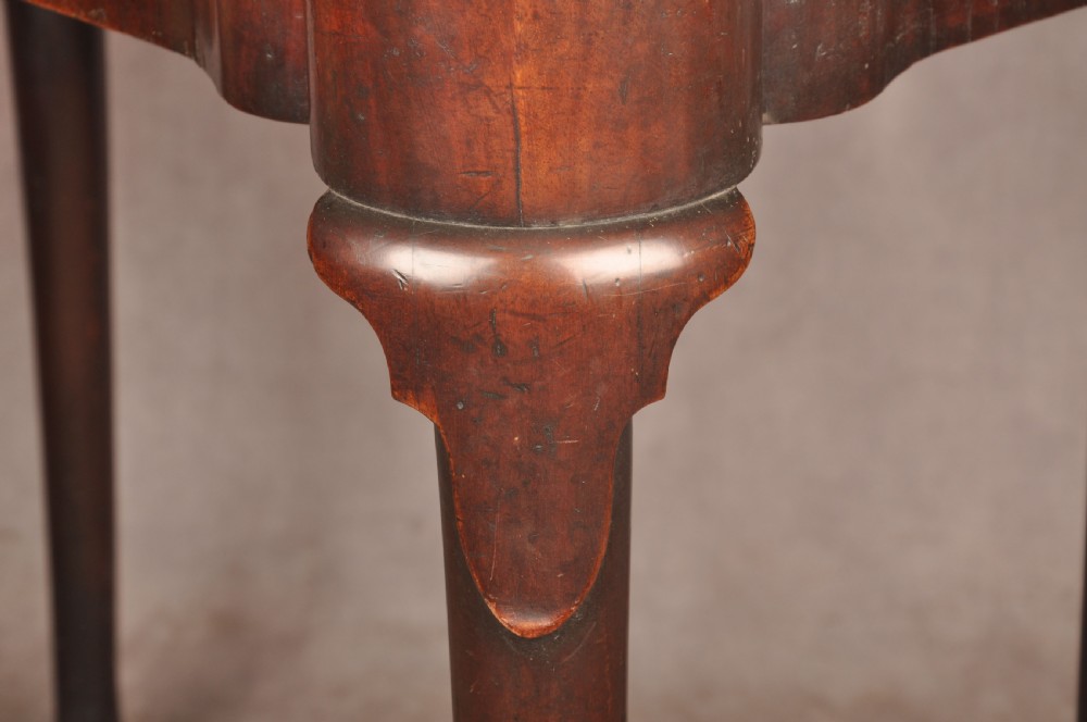 Fine 18th Century Mahogany Concertina Action Card Table View V
