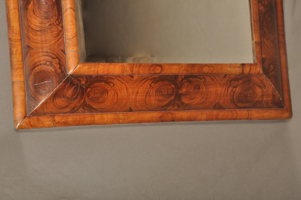 A Rare 17th Century Olive Wood Oyster Mirror View V