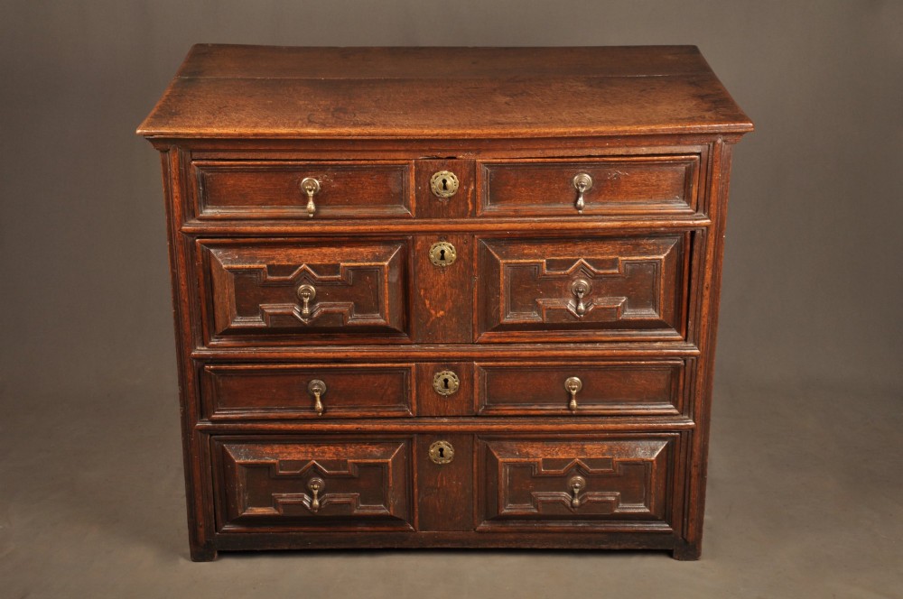 Wonderful 17th Century Oak Chest Of Drawers View II