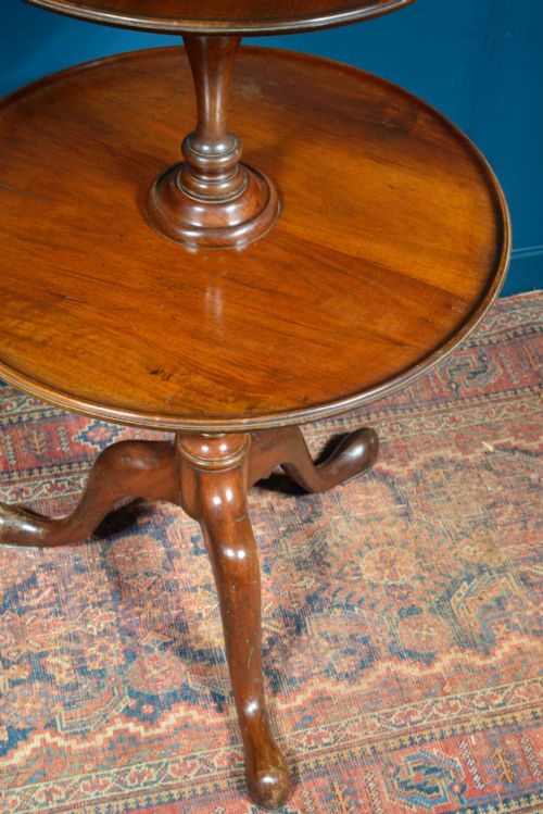 GEORGIAN MAHOGANY TWO TIER DUMB WAITER C1830 - ADDITIONAL PHOTO 3
