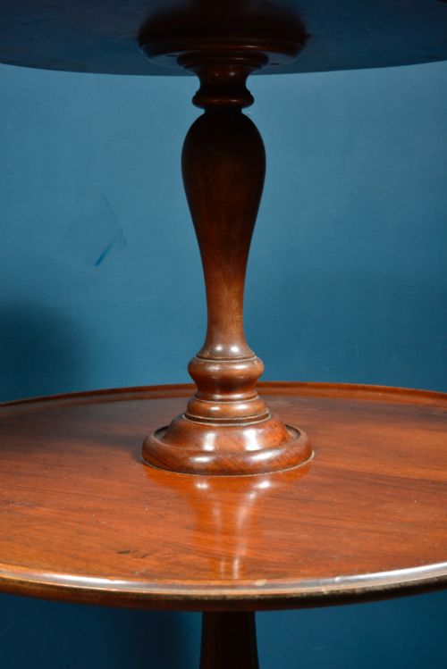 GEORGIAN MAHOGANY TWO TIER DUMB WAITER C1830 - ADDITIONAL PHOTO 5