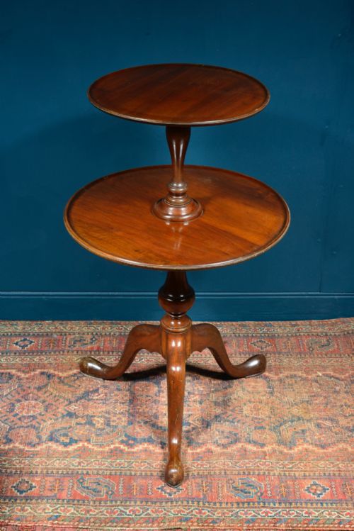 GEORGIAN MAHOGANY TWO TIER DUMB WAITER C1830 - ADDITIONAL PHOTO 7