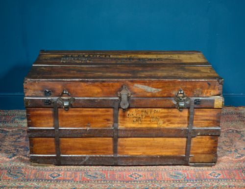 VICTORIAN CAMPHOR WOOD CHEST C1870 - ADDITIONAL PHOTO 1