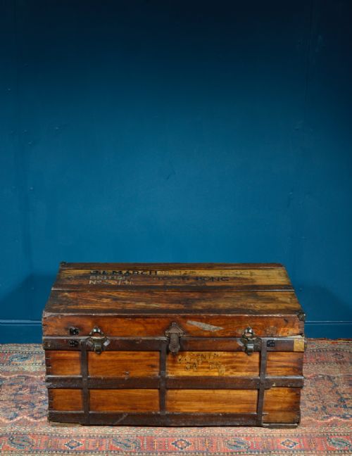 VICTORIAN CAMPHOR WOOD CHEST C1870 - ADDITIONAL PHOTO 10