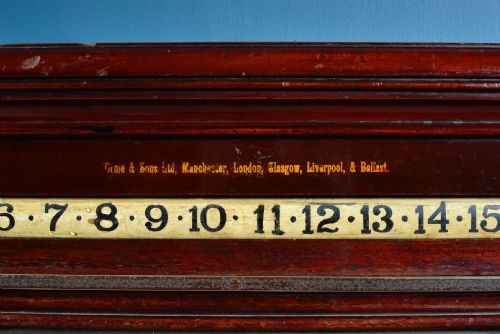 VICTORIAN SNOOKER BILLIARDS LIFE POOL SCOREBOARD WITH BALL CUPBOARD BY ORME MANCHESTER - ADDITIONAL PHOTO 5