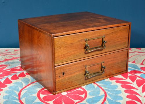 edwardian mahogany tabletop chest by henry stone son banbury c1910 - CATEGORY: ANTIQUE CUPBOARDS - DATED 1910