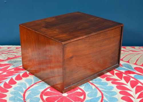 EDWARDIAN MAHOGANY TABLETOP CHEST BY HENRY STONE SON BANBURY C1910 - ADDITIONAL PHOTO 2