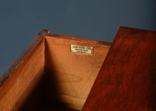 EDWARDIAN MAHOGANY TABLETOP CHEST BY HENRY STONE SON BANBURY C1910 - ADDITIONAL PHOTO 6