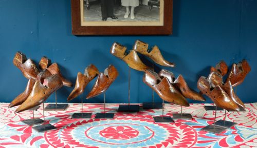 VICTORIAN PADOUK WOOD SHOE LASTS BY LOBB AND CO ST JAMES LONDON C1880 - ADDITIONAL PHOTO 1
