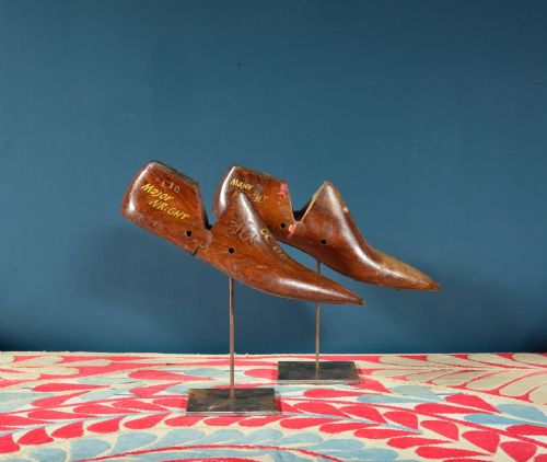 VICTORIAN PADOUK WOOD SHOE LASTS BY LOBB AND CO ST JAMES LONDON C1880 - ADDITIONAL PHOTO 3