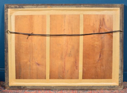 VINTAGE OXO POSTER ON A PLANE BY ITSELF READY RELIABLE OAK FRAME MID 20TH CENTURY - ADDITIONAL PHOTO 3