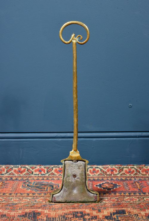 REGENCY BRASS DOORSTOP DOOR PORTER C1820 - ADDITIONAL PHOTO 3