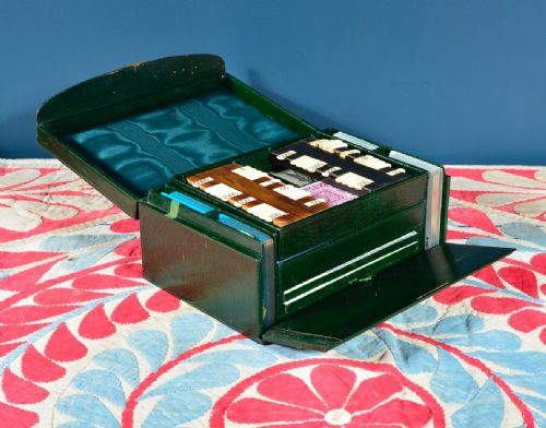 MOROCCO LEATHER BEZIQUE CARDS COMPENDIUM BY LEUCHARS SON PICCADILLY C1910 - ADDITIONAL PHOTO 4