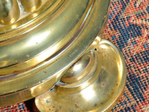 VICTORIAN BRASS STANDARD LAMP OR PLANT STAND BY HINKS C1870 - ADDITIONAL PHOTO 3