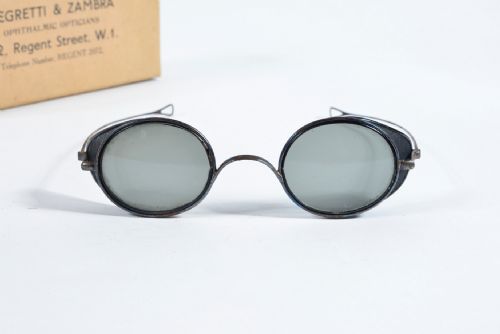 RARE NEGRETTI ZAMBRA SKIING SUNGLASSES WITH BOX C1920 - ADDITIONAL PHOTO 6