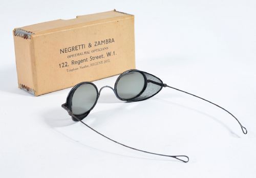 RARE NEGRETTI ZAMBRA SKIING SUNGLASSES WITH BOX C1920 - ADDITIONAL PHOTO 7