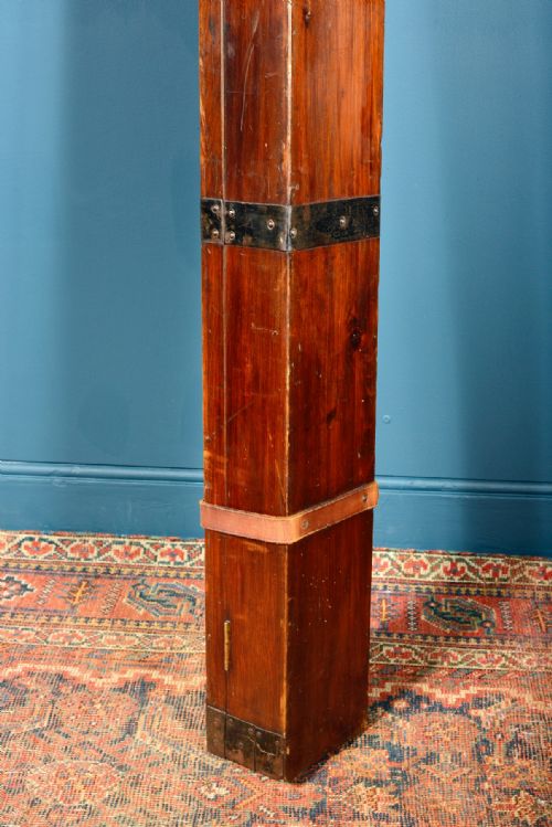 EDWARDIAN METAL MOUNTED PINE ROD BOX CASE C1905 - ADDITIONAL PHOTO 13