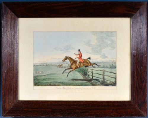 SET OF SIX ROBERT FRANKLAND AQUATINTS 'INDISPENSABLE ACCOMPLISHMENTS' 1811 ROSEWOOD FRAMES ROWLEY GALLERY CHRISTIES - ADDITIONAL PHOTO 3