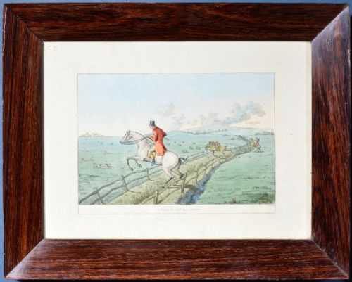 SET OF SIX ROBERT FRANKLAND AQUATINTS 'INDISPENSABLE ACCOMPLISHMENTS' 1811 ROSEWOOD FRAMES ROWLEY GALLERY CHRISTIES - ADDITIONAL PHOTO 5