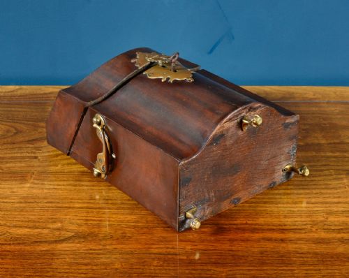 GEORGE II MAHOGANY SERPENTINE KNIFE BOX DESK COMPANION C1750 - ADDITIONAL PHOTO 8
