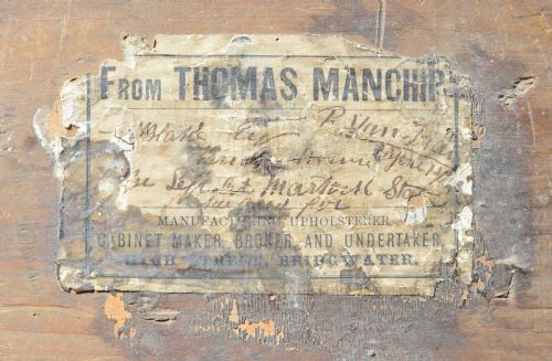 VICTORIAN SOLICITORS PIGEON HOLE CUPBOARD ORIGINAL SCUMBLED PAINT FINISH BY THOMAS MANCHIP BRIDGWATER - ADDITIONAL PHOTO 1