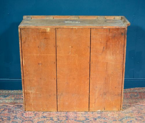VICTORIAN SOLICITORS PIGEON HOLE CUPBOARD ORIGINAL SCUMBLED PAINT FINISH BY THOMAS MANCHIP BRIDGWATER - ADDITIONAL PHOTO 22