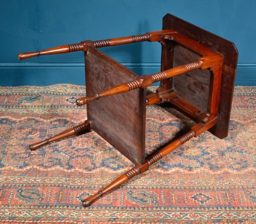 WALNUT TWO TIER OCCASIONAL TABLE ATTRIBUTED TO LIBERTY CO C1890 - ADDITIONAL PHOTO 6