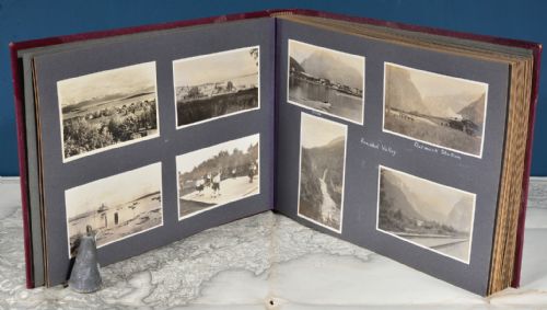 A FINE 1920'S30'S EUROPEAN TOUR LEATHER PHOTOGRAPH ALBUM - ADDITIONAL PHOTO 6