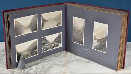 A FINE 1920'S30'S EUROPEAN TOUR LEATHER PHOTOGRAPH ALBUM - ADDITIONAL PHOTO 7