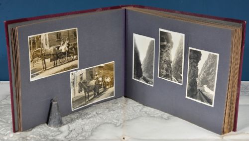 A FINE 1920'S30'S EUROPEAN TOUR LEATHER PHOTOGRAPH ALBUM - ADDITIONAL PHOTO 8