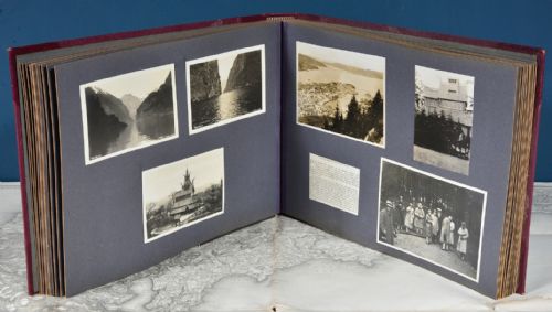 A FINE 1920'S30'S EUROPEAN TOUR LEATHER PHOTOGRAPH ALBUM - ADDITIONAL PHOTO 14