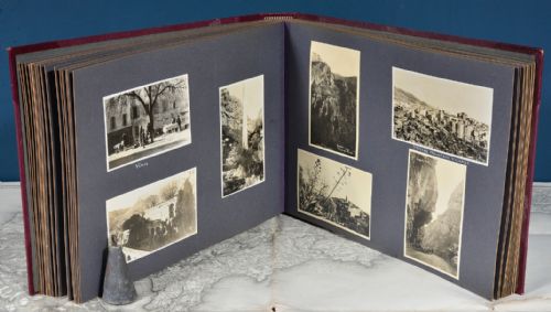 A FINE 1920'S30'S EUROPEAN TOUR LEATHER PHOTOGRAPH ALBUM - ADDITIONAL PHOTO 17
